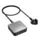 شاحن مكتبي محمول من رافباور بأربعة منافذ، 100 واط، موديل RP-PC1042 - أسود