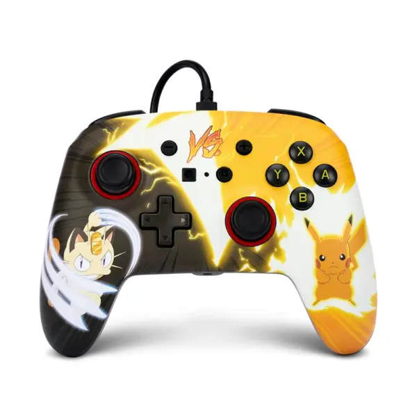 Powera Enhanced Wired Controller For Nintendo Switch - Pokémon: Pikachu Vs. Meowth-0