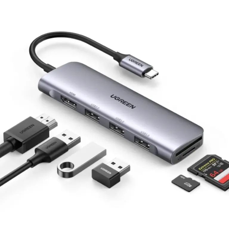 Ugreen Usb-c 6-in-1 Multifunctional Adapter - 4k 60hz-0