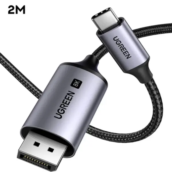 كابل يوغرين من USB-C إلى Display Port 8K - 2 متر-0