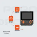 Porodo Gaming Retro Arcade Gaming Console - Black/orange-130563