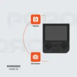 Porodo Gaming Retro Arcade Gaming Console - Black-130578