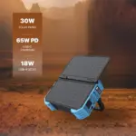 مولّد محمول من باورولوجي بقدرة 600W و 192000mAh مع لوحة شمسية مدمجة - أزرق-131336