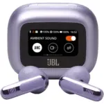 Jbl Live Flex 3 True Wireless Noise Cancelling Earbuds With Display - Purple-0