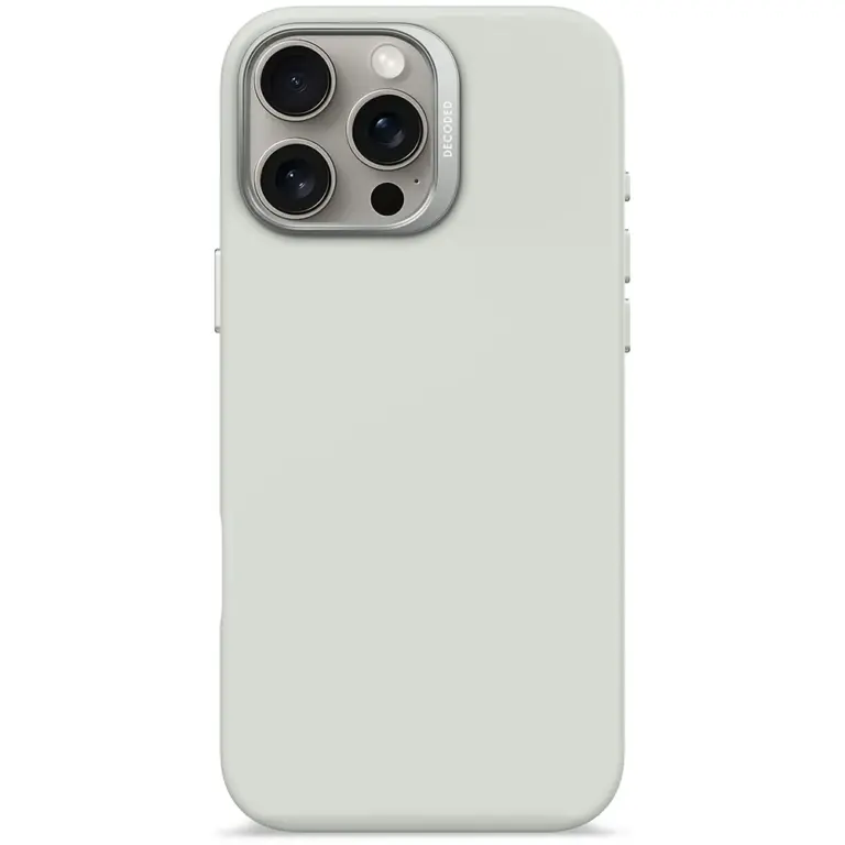 Decoded Silicone Antimicrobial Case For Iphone 16 Pro Max - Stone Grey-0
