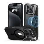 Esr Iphone 16 Pro Classic Hybrid Case With Stash Stand - Clear Black-0