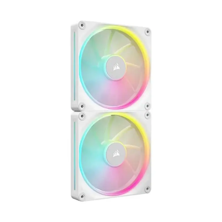 CORSAIR iCUE LINK LX140 RGB - 2x140mm PWM Dual Case Fan Starter Kit - White-0