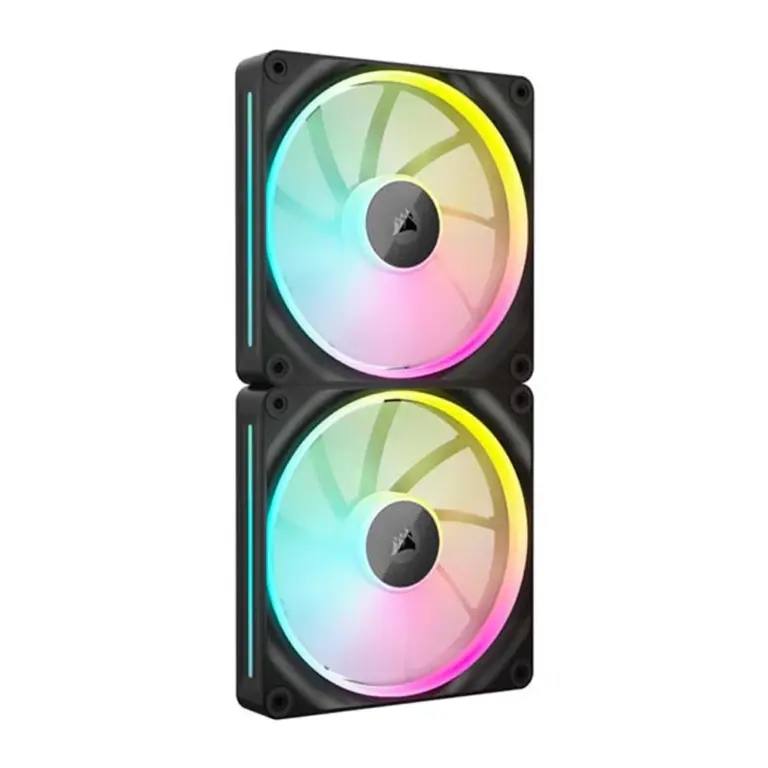CORSAIR iCUE LINK LX140 RGB - 2x140mm PWM Dual Case Fan Starter Kit - Black-0