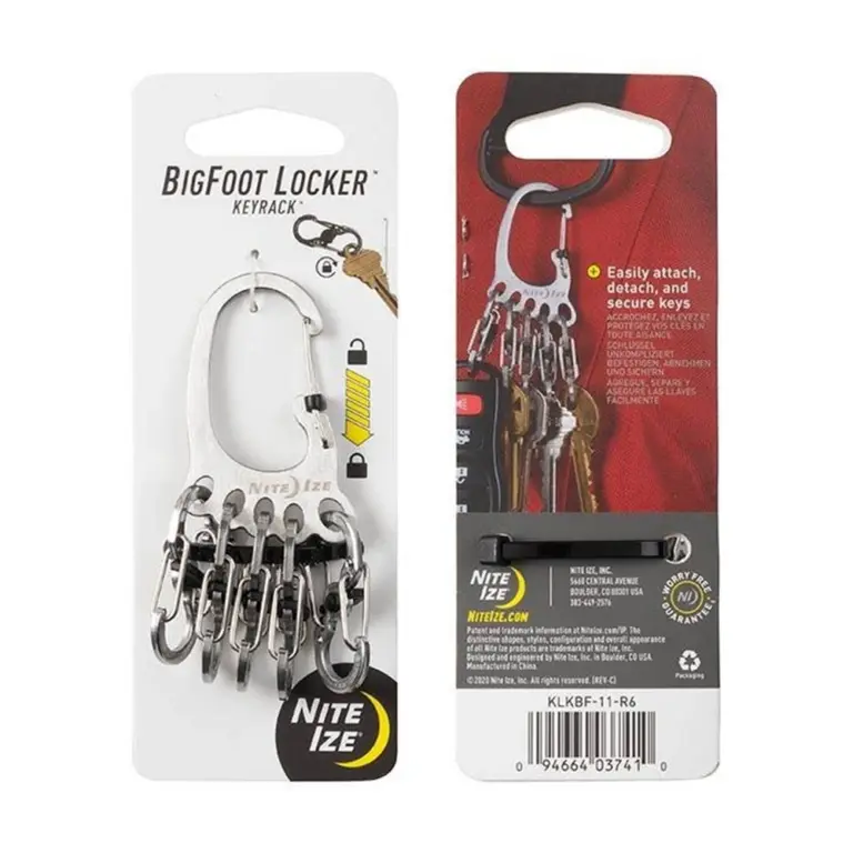 Nitelze Bigfoot Locker Keyrack Staineless Steel - Stainless-0