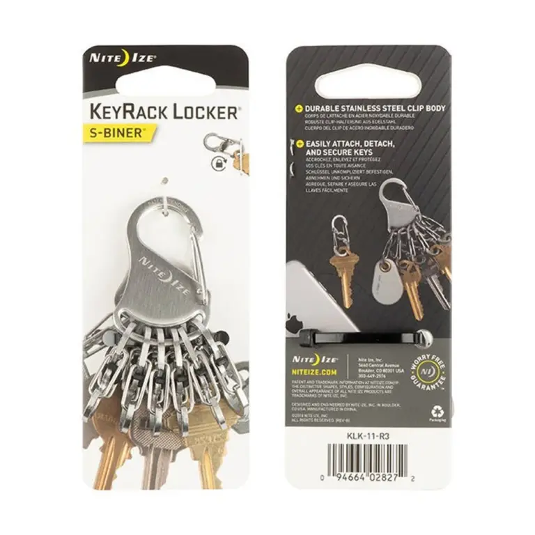 Nite Ize S-biner Keyrack Locker - Stainless-0