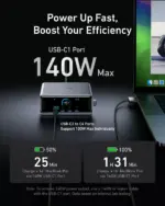 محطة شحن أنكر برايم بقوة 250W و 6 منافذ بتقنية GaN - فضي-133894