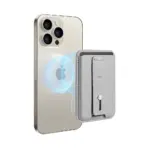 Esr Magsafe Leather Grip Magnetic Wallet - Light Gray-0