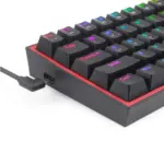 لوحة مفاتيح ميكانيكية للألعاب ريدراجون K616-RGB فيز برو بثلاثة أوضاع - مقاومة للغبار (أحمر)-133668