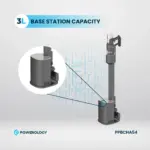 Powerology Cordless Vacuum Auto-disposal Charging - Black-133837