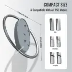 Vertical Stand For For Ps5, Ps5 Slim, Ps5 Pro - Silver-133953