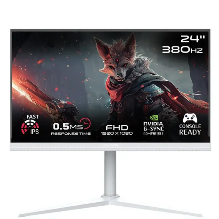 Gameon Artic Pro Series 24" Fhd 380 Hz Mprt 0.5 Ms Fast Ips Gaming Monitor (Support Ps5) - White-0