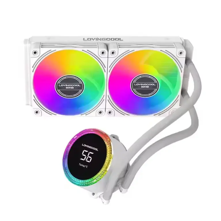 Lovingcool Lc-240-t Rgb Cooler With Display - White-0