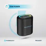 Powerology Portable Loud Speaker - Black-134592