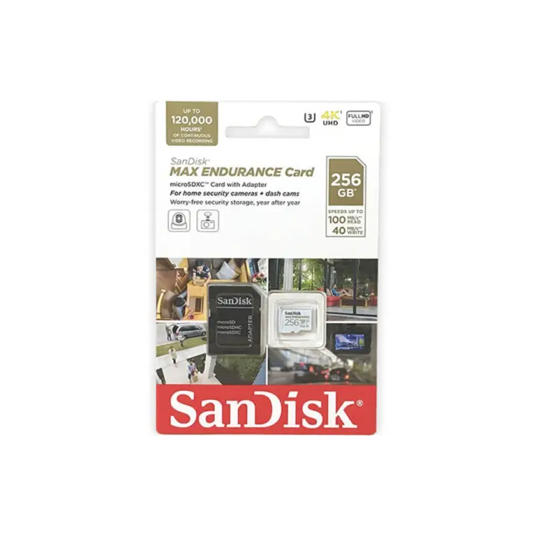 Sandisk Max Endurance Microsdxc256gb + Adap 4 Home Security 100mb/s-0