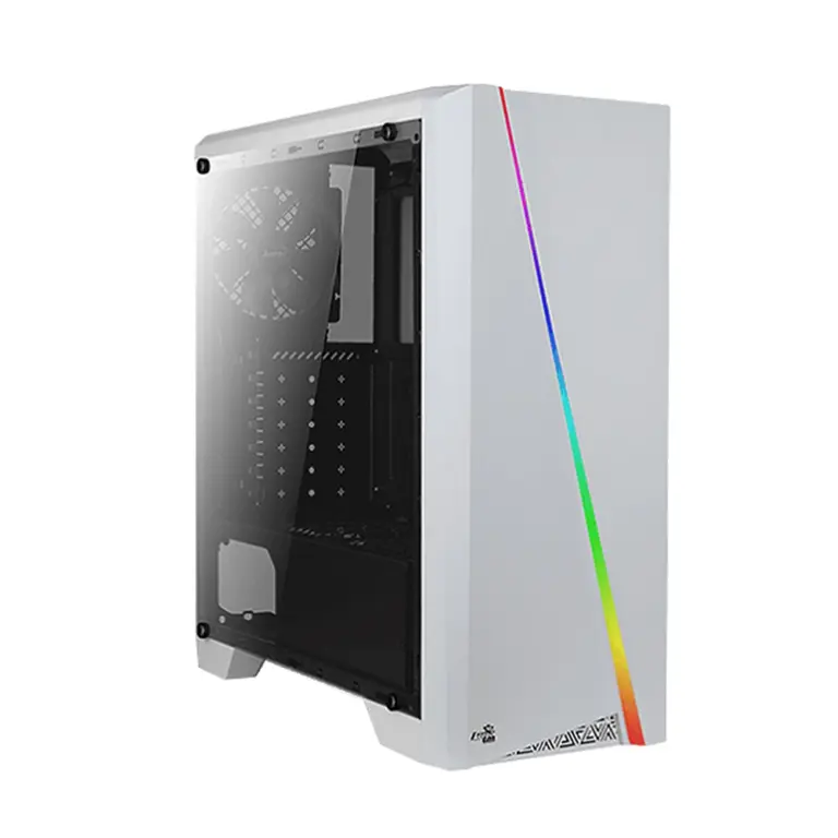 Aerocool Cylon Tempered Glass Rgb Atx Mid Tower - White-0