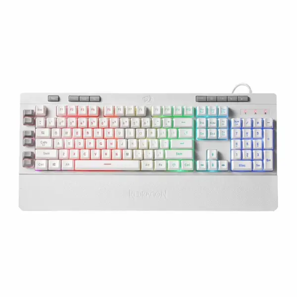 Redragon Shiva Wired Gaming Keyboard - White-0
