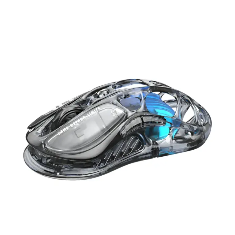 Gravastar Mercury M2 Wireless Gaming Mouse - Transparent Black-0