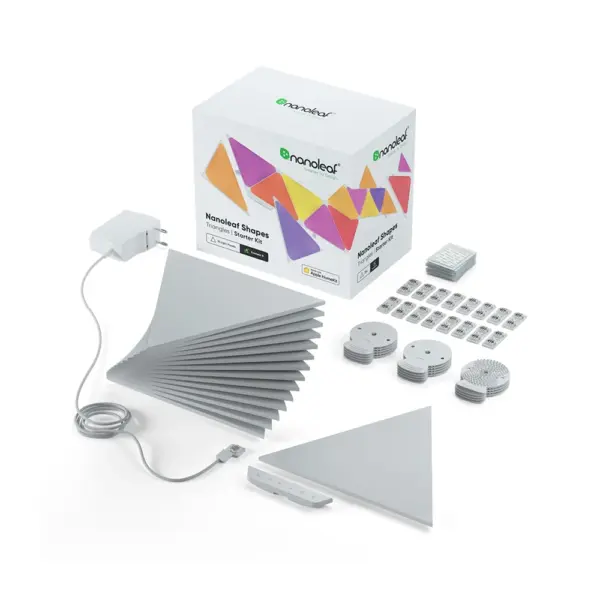 Nanoleaf Shapes Triangles Starter Kit 15 Light Panels - White-0