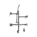 Lumi Dual-monitor All-in-one Studio Setup Desktop Stand - Fine Texture Black-0