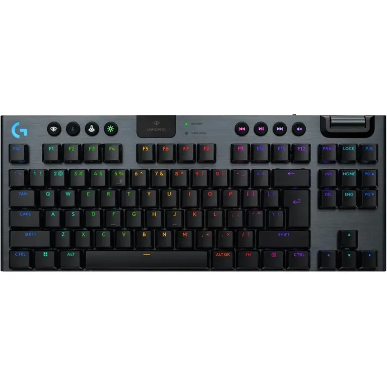 Logitech G915 X Lightspeed Tkl Clicky Wireless Gaming Keyboard (Us) Tactile - Black-0