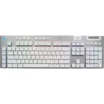 Logitech G915 X Lightspeed Tactile Low-profile Wireless Gaming Keyboard - White (English)-0