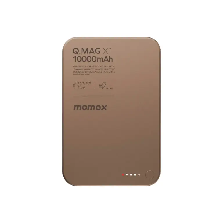 Momax Q.mag X1 Magnetic Wireless Power Bank 10000mah - Sandstone-0