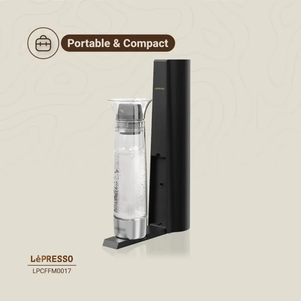 Lepresso Carbonator Instant Sparkling Water 800ml - Black-138269