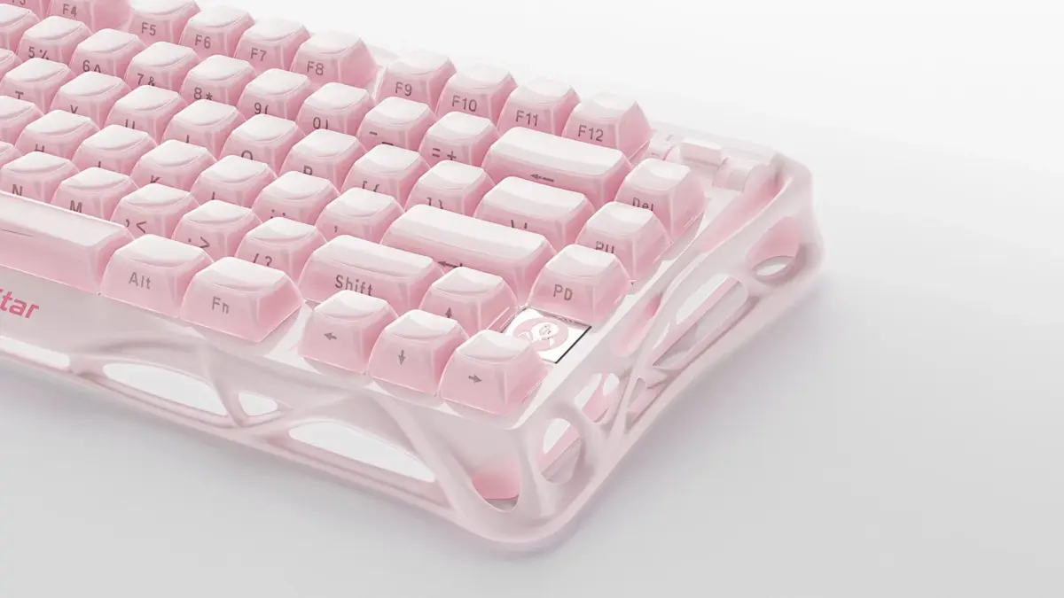 Gravastar Mercury K1 75% Wireless Mechanical Gaming Keyboard Special Edition - Sakura Pink-138766