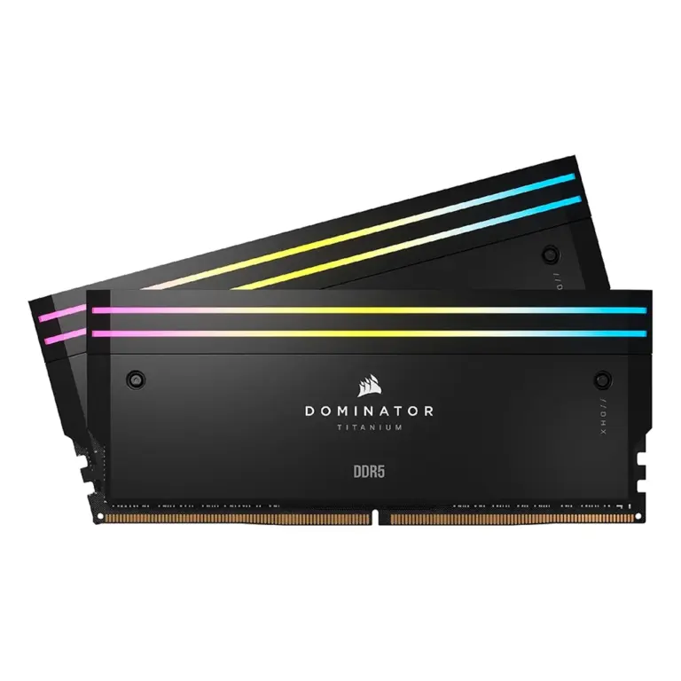 CORSAIR Dominator Titanium RGB DDR5 RAM 64GB (2x32GB) DDR5 6000MHz CL30 Intel XMP iCUE Compatible Computer Memory - Black-0