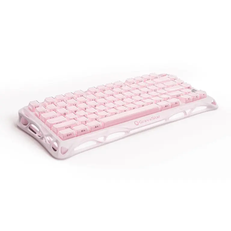 Gravastar Mercury K1 75% Wireless Mechanical Gaming Keyboard Special Edition - Sakura Pink-0