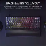 Corsair K70 Pro Tkl- Red Mgx V2 Switch Wired Gaming Keyboard With Rapid Trigger - Black-138970