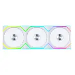 LIAN LI UNI FAN SL Wireless Reverse Blade 120mm ARGB Case Fans (3 Pack) - White-0