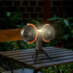 مروحة ثنائية الرأس متأرجحة من برودو - أسود-0