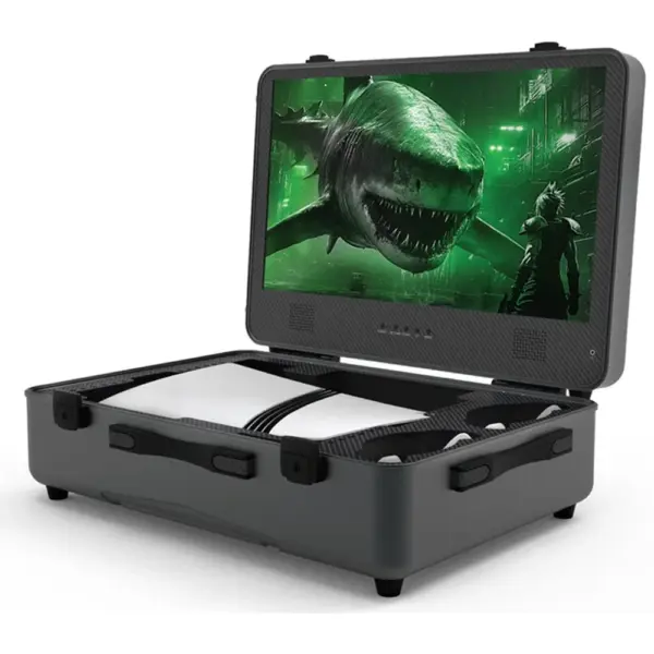 Sharx Quest Gaming Suitcase (Pq-24q165i) – 24” Qhd Monitor (2560x1440), Compatible With Xbox And All Ps5 Versions (Digital, Slim, Ps5 Pro)-0
