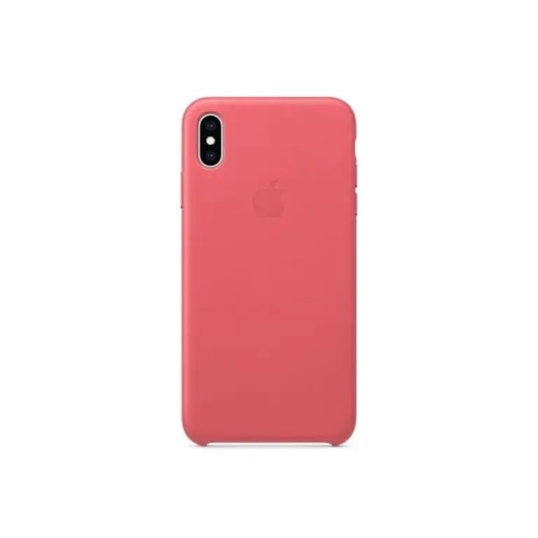 Apple Leather Case For Iphone Xs Max - Peony Pink -0