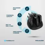 محطة بنك طاقة باورولوجي × 5 بسعة 10000 مللي أمبير - أسود-139609