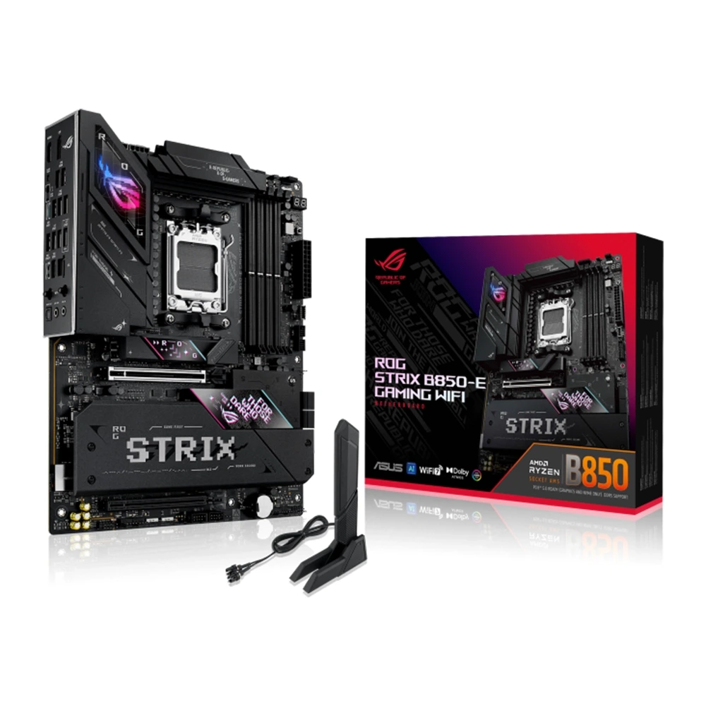 Asus ROG STRIX B850-E GAMING Wi-Fi Motherboard AMD AM5 Socket, Aura Sync RGB lighting-0