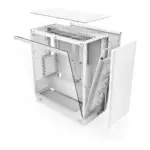 علبة حاسوب NZXT H7 Flow (2024) منتصفة البرج ATX - أبيض-139836