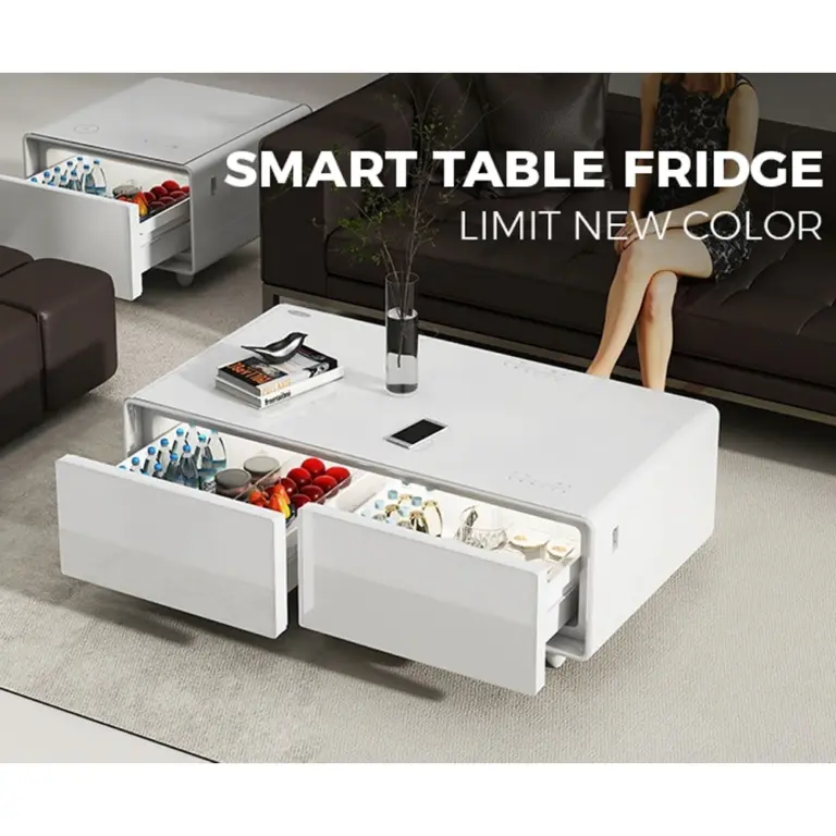Gamvity Newest Luxury Pro Version Smart Coffee Table 135l Refrigerator (Tb135) - Pure White-0