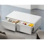 Gamvity Newest Luxury Pro Version Smart Coffee Table 135l Refrigerator (Tb135) - Pure White-139940