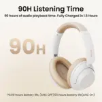 Ugreen HiTune Max5 Hybrid Active Noise-Cancelling Headphones - White-143291