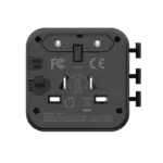 Momax 1-World Travel Adaptor - Black (UA19D)-141122