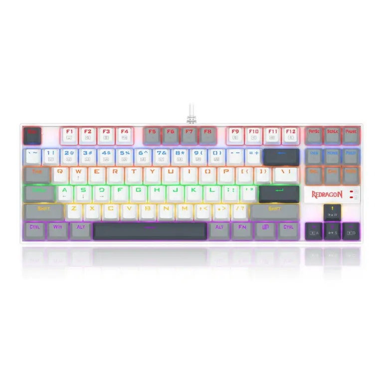 Redragon K552WGL KUMARA Mechanical Gaming Keyboard – Red Switches – Polar Monolith-0