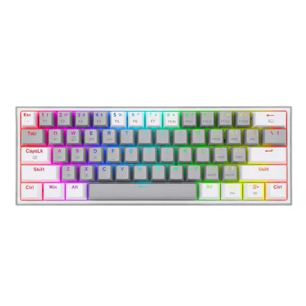 Redragon Fizz Pro K616 Rgb Wireless/wired Mechanical Gaming Keyboard - Grey/white-0