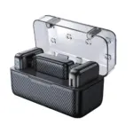 مجموعة ميكروفونات مزدوجة احترافية من باورولوجي - أسود-0